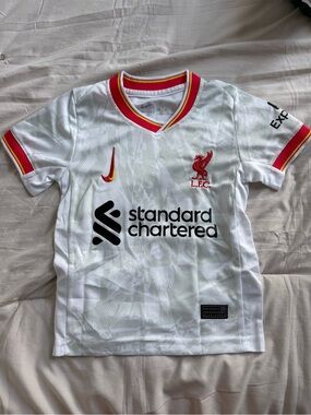 Liverpool FC Kids White Away Jersey by Nike